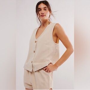 Free People So Fresh Vest Set